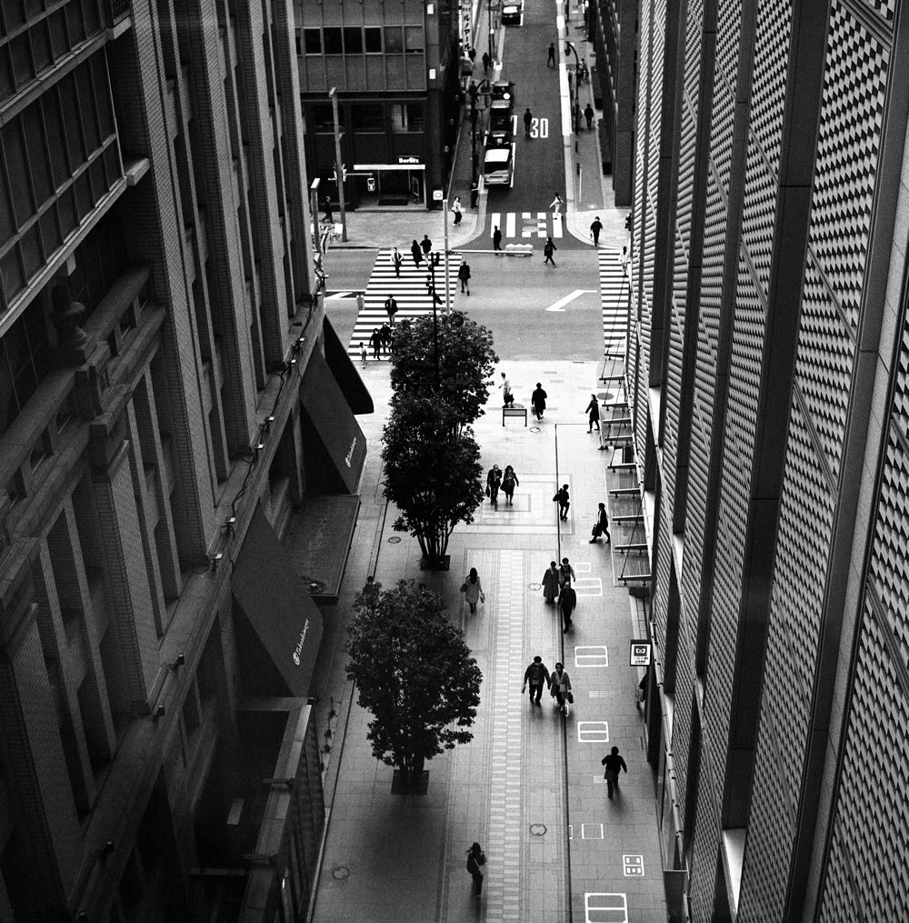 日本橋の髙島屋から｜ROLLEIFLEX 2.8F + Fomapan 400 Action