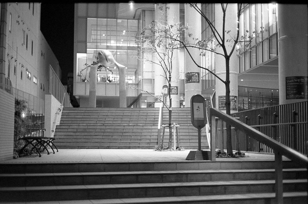 ゾナー、夜の描写が柔らかくていい感じ｜LEICA M5 + C Sonnar 50mm F1.5 + Kodak TRI-X 400