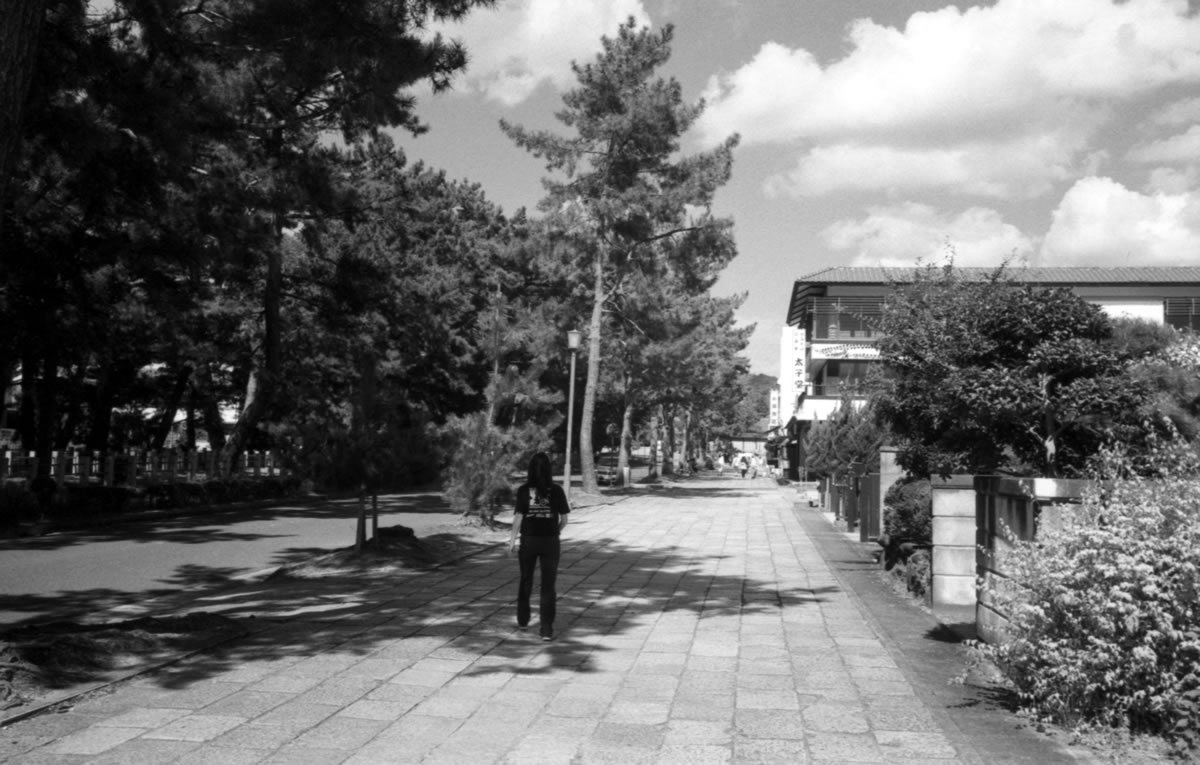 法隆寺に到着！｜Leica M5 + Summaron 35mm F3.5 with goggles + Fomapan200 Creative