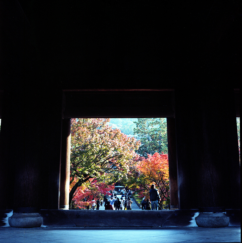 南禅寺の門から｜ROLLEIFLEX 2.8F + KODAK PORTRA 160