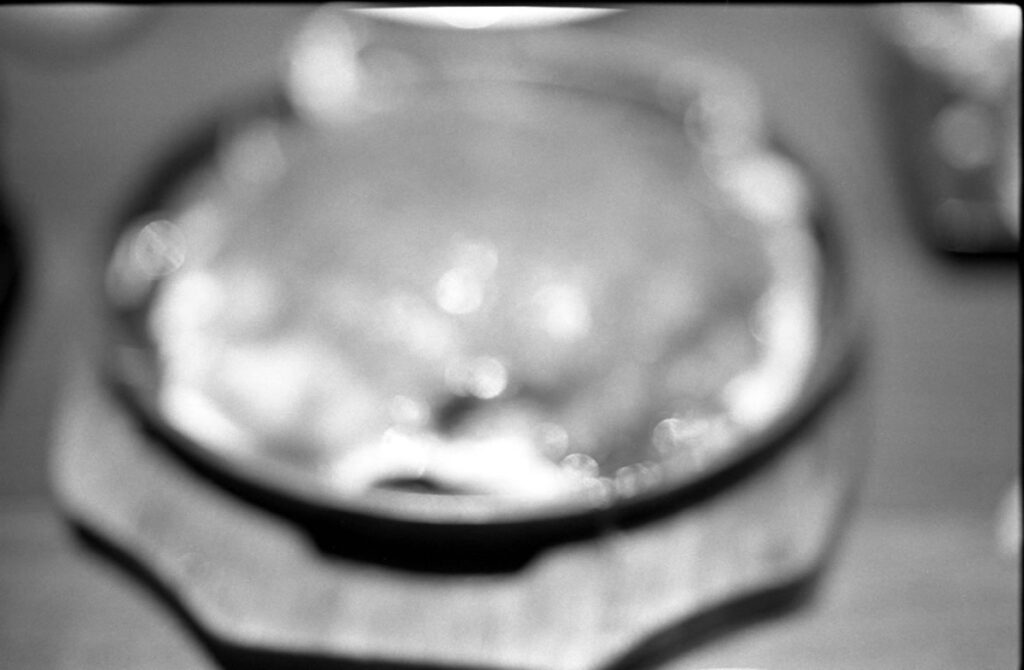 お好み焼き、ピント合わねー|Leica M3 + C Sonnar T* 1.5/50 ZM + FKodak TRI-X 400