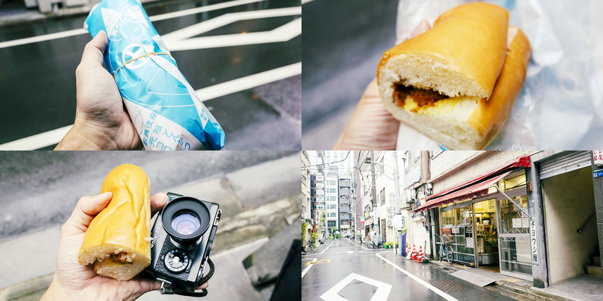 大きいけれど、思いのほか口当たりは軽いチョウシ屋の元祖コロッケパン