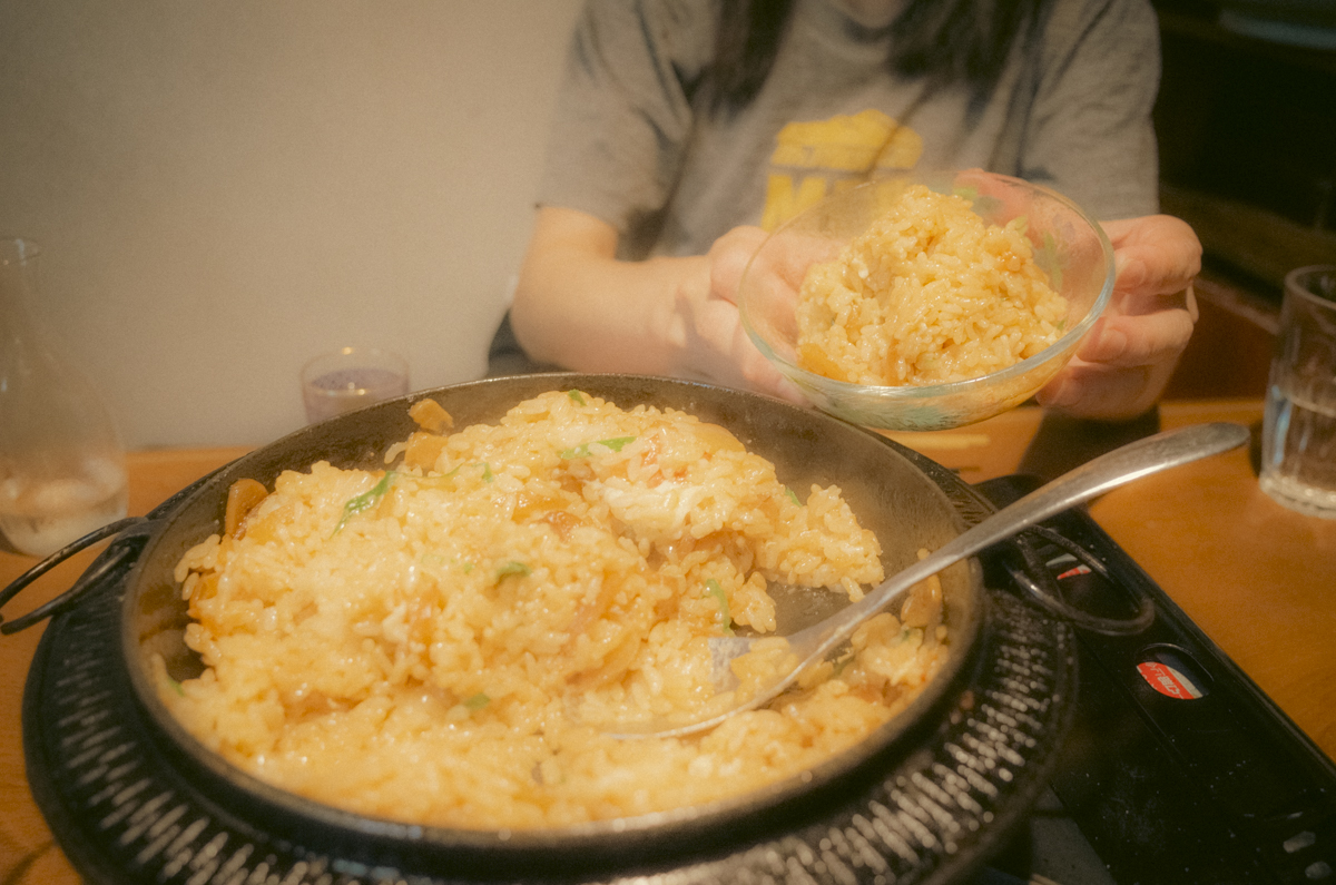 トマトすき焼きのスープでつくったおじやが〆｜RICOH GRⅡ