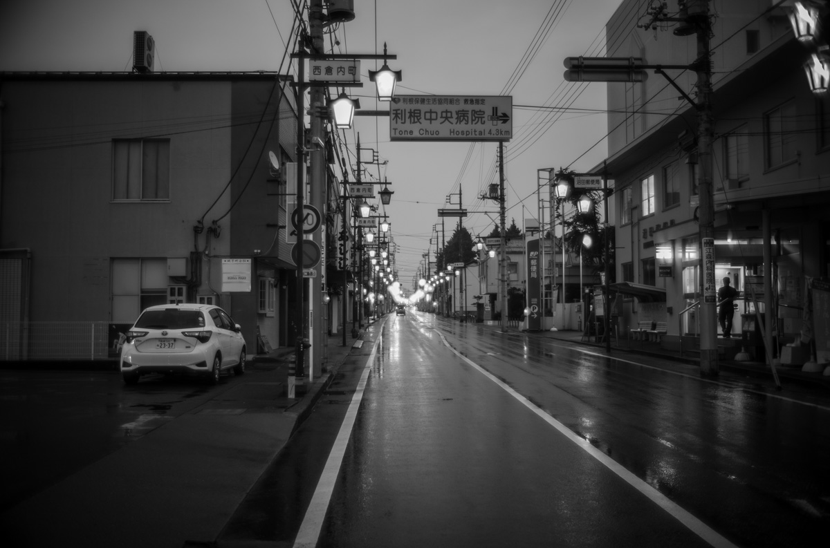 夜の沼田は静か ｜Leica M10 Monochrome + Summilux 35mm f1.4